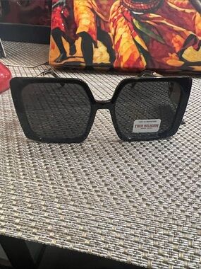 True Religion Black Oversized Square Women's Sunglasses